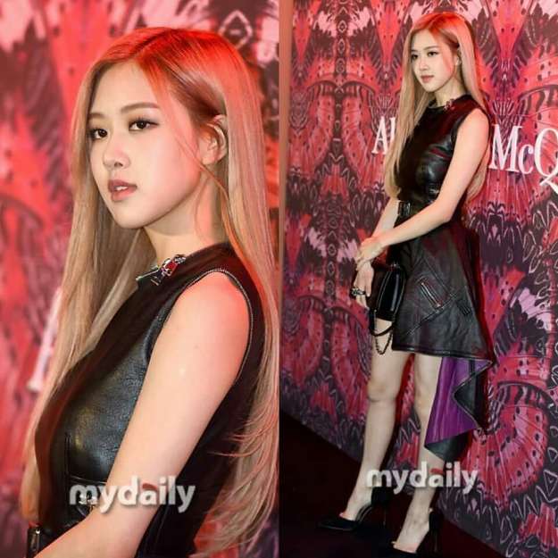 Imagini pentru blackpink rose Alexander McQueen