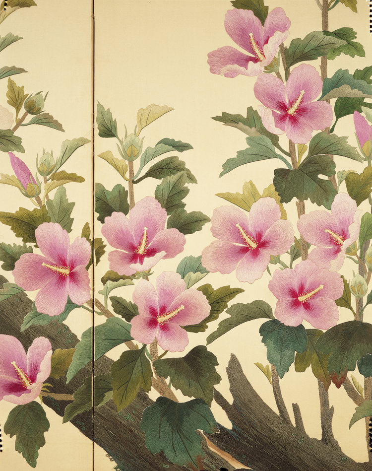  Detail of  Unification  (10-panel folding screen)  Young Yang Chung Korea, 1960s 